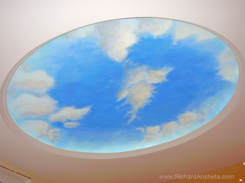 Dome and Pergola Clouds Ceiling Painting Montreal