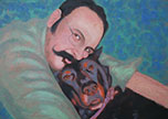 Portrait of Jean and Beauceron by Richard Ancheta