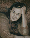 grisaille oil portrait painting-montreal