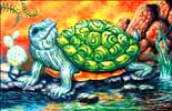 Pajama Turtle oil painting.
