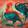 Alex the Rooster-Bird Paintings