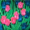 Tulips oil painting.